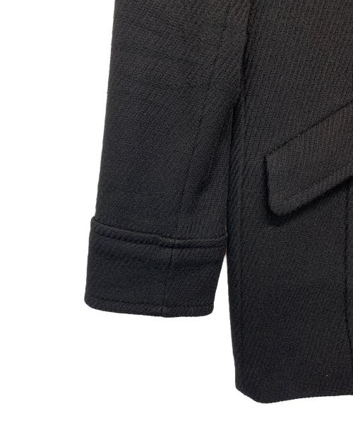 BURBERRY BLUE LABEL（バーバリー ブルー レーベル）BURBERRY BLUE LABEL (バーバリー ブルー レーベル) ウールアンゴラPコート ブラック サイズ:38の古着・服飾アイテム