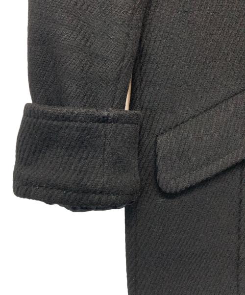 BURBERRY BLUE LABEL（バーバリー ブルー レーベル）BURBERRY BLUE LABEL (バーバリー ブルー レーベル) ウールアンゴラPコート ブラック サイズ:38の古着・服飾アイテム