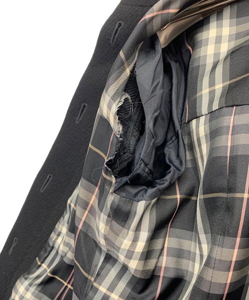 BURBERRY BLUE LABEL（バーバリー ブルー レーベル）BURBERRY BLUE LABEL (バーバリー ブルー レーベル) ウールアンゴラPコート ブラック サイズ:38の古着・服飾アイテム
