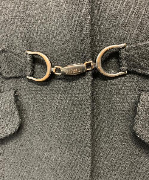 BURBERRY BLUE LABEL（バーバリー ブルー レーベル）BURBERRY BLUE LABEL (バーバリー ブルー レーベル) ウールアンゴラPコート ブラック サイズ:38の古着・服飾アイテム