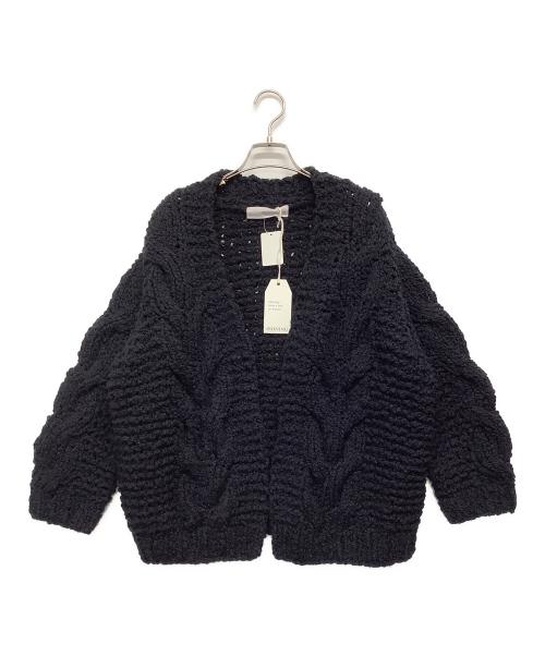 IRONING（アイロニング）IRONING (アイロニング) 厚手カーディガン ネイビー サイズ:FREEの古着・服飾アイテム