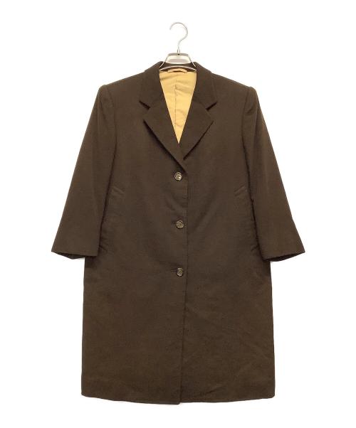 ERMENEGILDO ZEGNA（エルメネジルド・ゼニア）Ermenegildo Zegna (エルメネジルド・ゼニア) カシミヤコート ブラウン サイズ:記載不明の古着・服飾アイテム