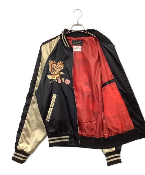 hoshihime（ホシヒメ）hoshihime (ホシヒメ) スカジャン ブラック×ホワイト サイズ:LLの古着・服飾アイテム