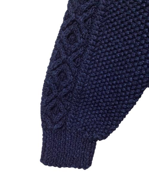 INVERALLAN（インバーアラン）INVERALLAN (インバーアラン) 厚手ニット ネイビー サイズ:40の古着・服飾アイテム