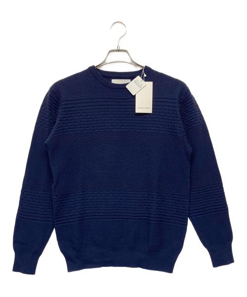 Adam et Rope（アダム エ ロペ）Adam et Rope (アダム エ ロペ) 薄手ニット ネイビー サイズ:Ｍ 未使用品の古着・服飾アイテム