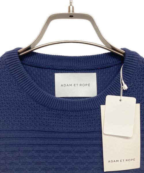 Adam et Rope（アダム エ ロペ）Adam et Rope (アダム エ ロペ) 薄手ニット ネイビー サイズ:Ｍ 未使用品の古着・服飾アイテム