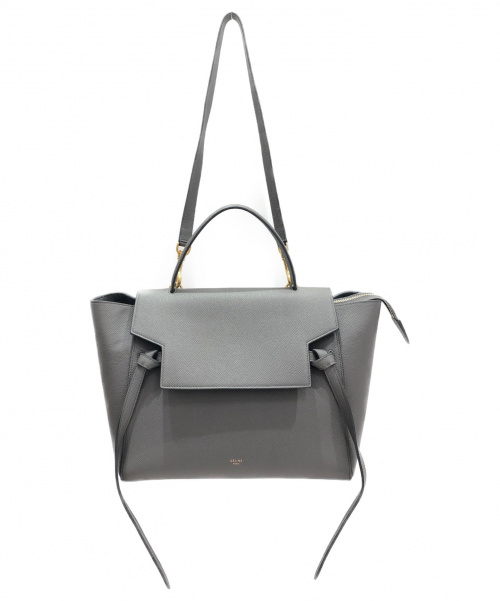 CELINE（セリーヌ）CELINE (セリーヌ) 2WAYショルダーバッグ グレーの古着・服飾アイテム