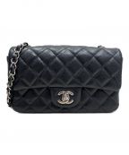 CHANELシャネル）の古着「シングルフラップマトラッセ」｜ブラック