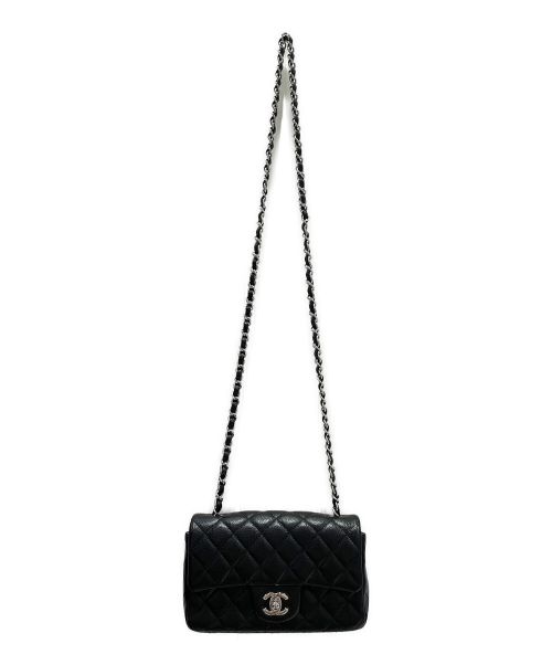 CHANEL（シャネル）CHANEL (シャネル) シングルフラップマトラッセ ブラック サイズ:20の古着・服飾アイテム