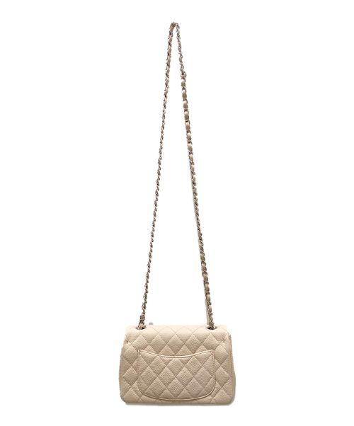 CHANEL（シャネル）CHANEL (シャネル) シングルフラップマトラッセ  ライトベージュ サイズ:20の古着・服飾アイテム
