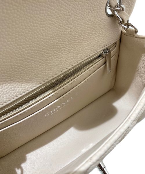 CHANEL（シャネル）CHANEL (シャネル) シングルフラップマトラッセ  ライトベージュ サイズ:20の古着・服飾アイテム
