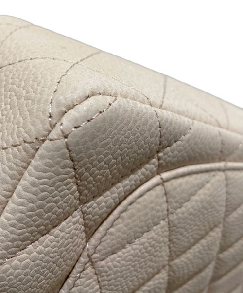 CHANEL（シャネル）CHANEL (シャネル) シングルフラップマトラッセ  ライトベージュ サイズ:20の古着・服飾アイテム