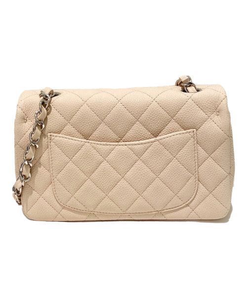 CHANEL（シャネル）CHANEL (シャネル) シングルフラップマトラッセ  ライトベージュ サイズ:20の古着・服飾アイテム