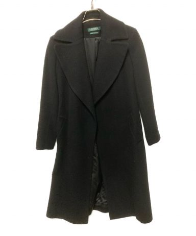 Ralph Lanren カシミアマキシコート ブラック ラルフローレン 中古・古着通販】RALPH LAUREN (ラルフローレン) カシミヤ混コート