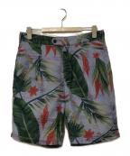 Engineered Garmentsエンジニアドガーメンツ）の古着「ビッグフローラルショートパンツ / ハーフパンツ」｜ブルー