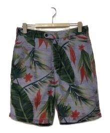 Engineered Garments（エンジニアドガーメンツ）の古着「ビッグフローラルショートパンツ / ハーフパンツ」｜ブルー