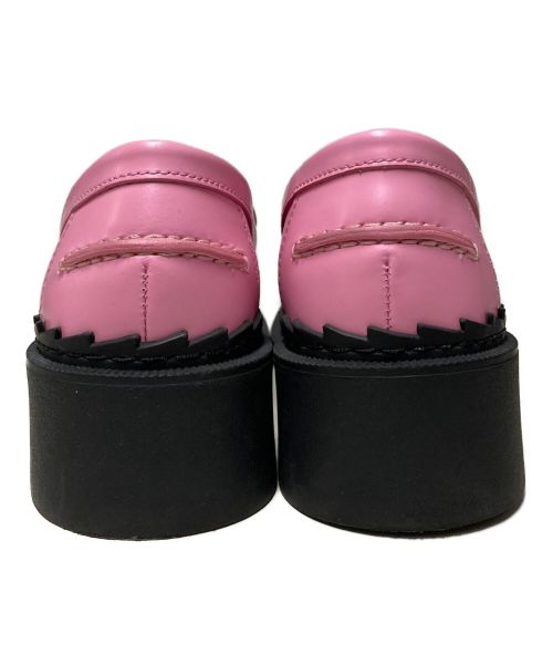 CAMPER（カンペール）CAMPER (カンペール) TAYLOR スクエアトゥ レザーローファー ピンク サイズ:37の古着・服飾アイテム