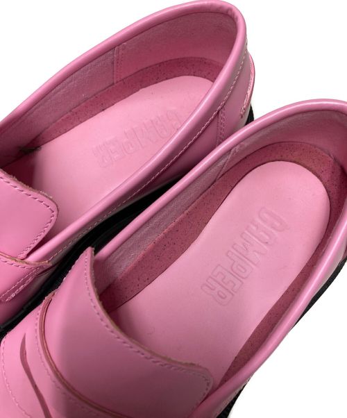 CAMPER（カンペール）CAMPER (カンペール) TAYLOR スクエアトゥ レザーローファー ピンク サイズ:37の古着・服飾アイテム