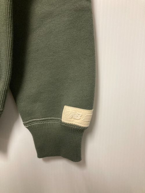 NEW BALANCE（ニューバランス）NEW BALANCE (ニューバランス) 1000スウェットプルオーバーフーディ グリーン サイズ:S 未使用品の古着・服飾アイテム