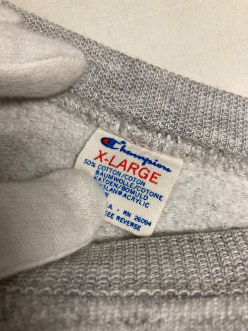 Champion（チャンピオン）Champion (チャンピオン) ツインズ ワールドシリーズ クルーネックスウェット グレー サイズ:XLの古着・服飾アイテム