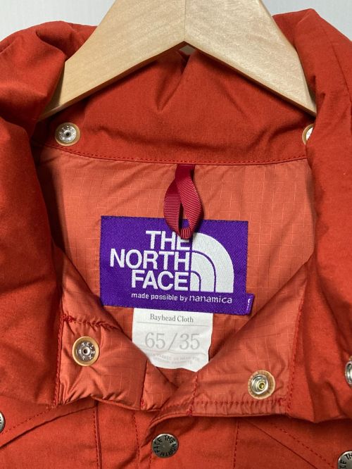 THE NORTHFACE PURPLELABEL（ザ・ノースフェイス パープルレーベル）THE NORTHFACE PURPLELABEL (ザ・ノースフェイス パープルレーベル) 65/35 Hooded Sierra Vest レッド サイズ:WSの古着・服飾アイテム