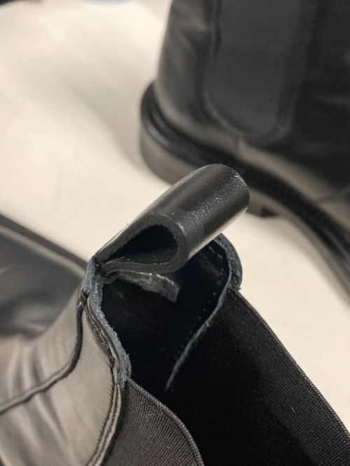 MARTINE ROSE（マーティン・ローズ）MARTINE ROSE (マーティン・ローズ) レザーサイドゴアブーツ ブラック サイズ:39の古着・服飾アイテム