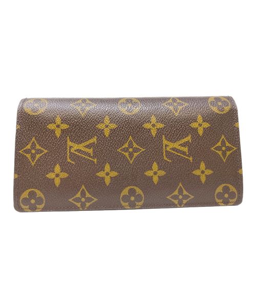LOUIS VUITTON（ルイ ヴィトン）LOUIS VUITTON (ルイ ヴィトン) 長財布 ポルトフォイユ･ブラザ ブラウンの古着・服飾アイテム