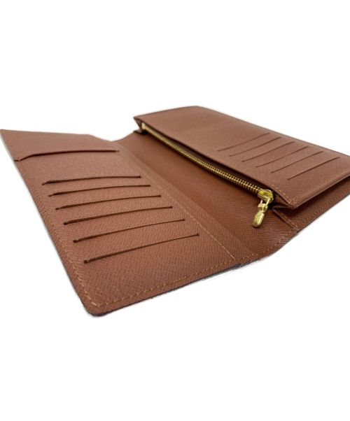 LOUIS VUITTON（ルイ ヴィトン）LOUIS VUITTON (ルイ ヴィトン) 長財布 ポルトフォイユ･ブラザ ブラウンの古着・服飾アイテム