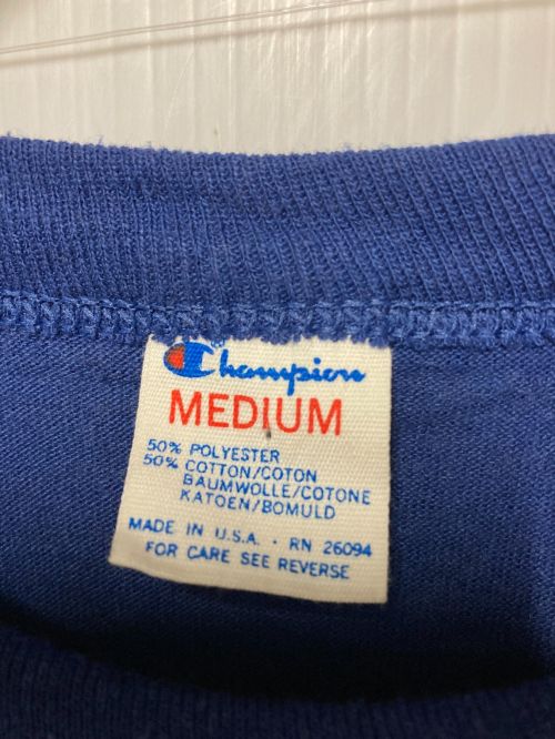 Champion（チャンピオン）Champion (チャンピオン) MILWAUKEE プリントTシャツ ブルー サイズ:Ｍの古着・服飾アイテム