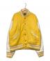 MISBIHV（ミスビヘイブ）の古着「W EMBROIDERY Varsity Jacket」｜イエロー×ホワイト