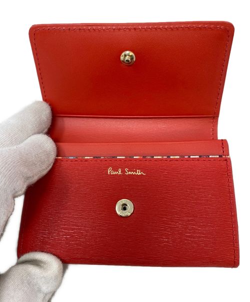 PAUL SMITH（ポールスミス）PAUL SMITH (ポールスミス) カードケース レッドの古着・服飾アイテム