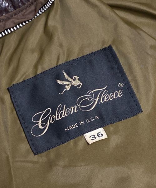 GOLDEN FLEECE（ゴールデン フリース）GOLDEN FLEECE (ゴールデン フリース) 70-80's A2フライトレザージャケット ブラウン サイズ:36の古着・服飾アイテム