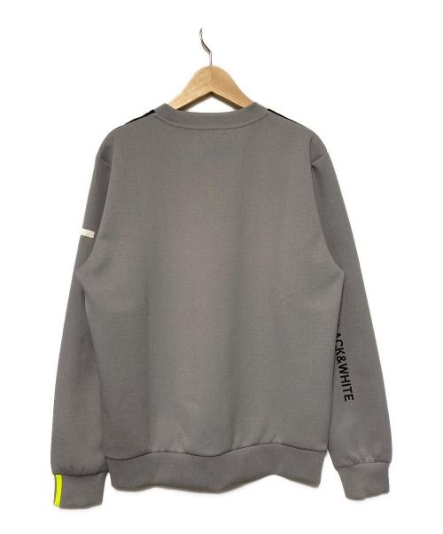 Black&White（ブラックアンドホワイト）Black&White (ブラックアンドホワイト) ギンガムチェックコンビネーションクルーネックスウェット チェック×グレー サイズ:Ｍ 未使用品の古着・服飾アイテム