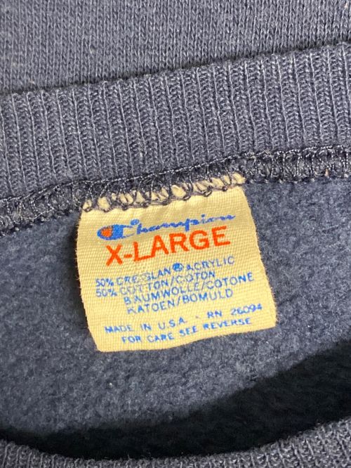 Champion（チャンピオン）Champion (チャンピオン) 80's ホワイトソックスクルーネックスウェット ネイビー サイズ:XLの古着・服飾アイテム