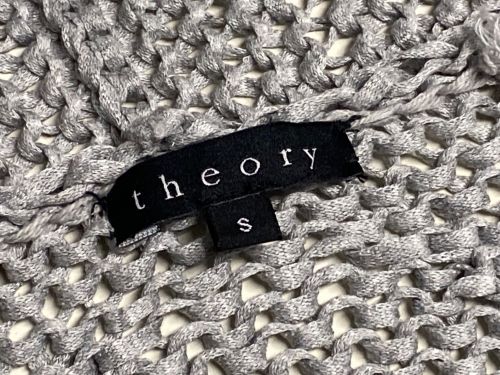 theory（セオリー）theory (セオリー) ショールカラーカーディガン グレー サイズ:Ｓの古着・服飾アイテム
