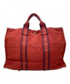HERMESエルメス）の古着「トートバッグ」｜レッド