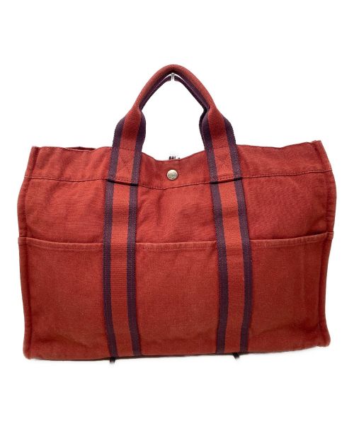 HERMES（エルメス）HERMES (エルメス) トートバッグ レッドの古着・服飾アイテム
