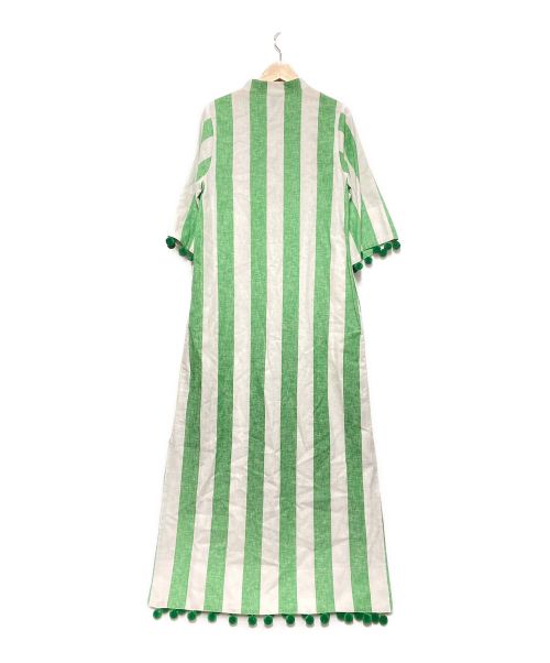 Kate Spade（ケイトスペード）Kate Spade (ケイトスペード) 22SS ストライププルオーバーワンピース グリーン サイズ:XS 未使用品の古着・服飾アイテム