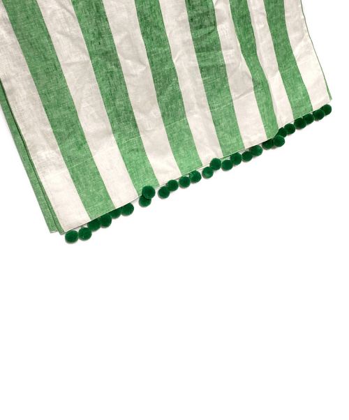 Kate Spade（ケイトスペード）Kate Spade (ケイトスペード) 22SS ストライププルオーバーワンピース グリーン サイズ:XS 未使用品の古着・服飾アイテム