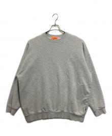 KEBOZ（ケボズ）の古着「BB LOGO SWEAT CREWNECK / バックロゴ刺繍クルーネックスウェット」｜グレー