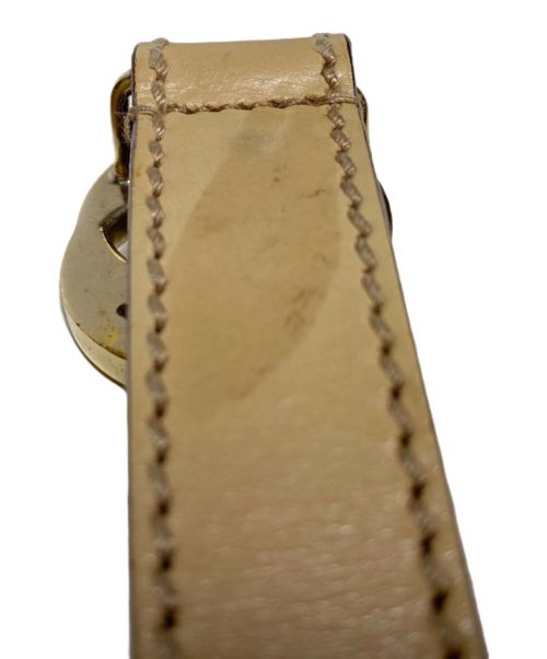 GUCCI（グッチ）GUCCI (グッチ) インターロッキングGバックルレザーベルト ベージュの古着・服飾アイテム