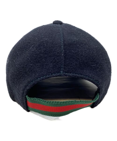 GUCCI（グッチ）GUCCI (グッチ) キャップ ブラックの古着・服飾アイテム