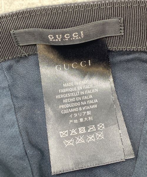 GUCCI（グッチ）GUCCI (グッチ) キャップ ブラックの古着・服飾アイテム