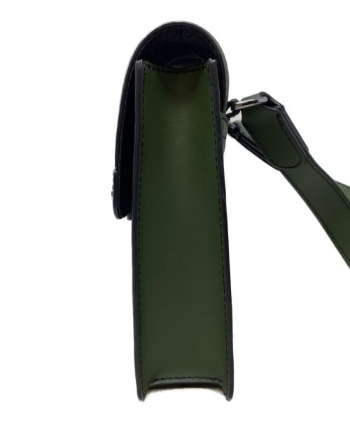 MICHAEL KORS（マイケル・コース）MICHAEL KORS (マイケルコース) レザーショルダーバッグ グリーンの古着・服飾アイテム