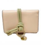 Chloeクロエ）の古着「スモールトリフォールドレザーウォレット」｜ライトピンク