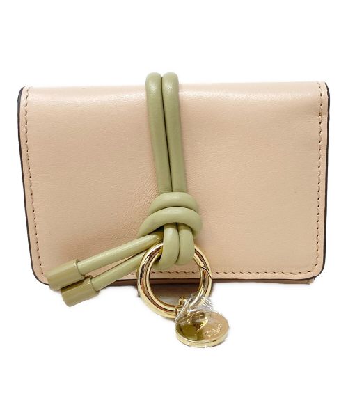 Chloe（クロエ）Chloe (クロエ) スモールトリフォールドレザーウォレット ライトピンク 未使用品の古着・服飾アイテム