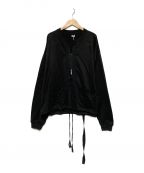fujimotoフジモト）の古着「CUTTING LINEN SWEAT JACKET」｜ブラック