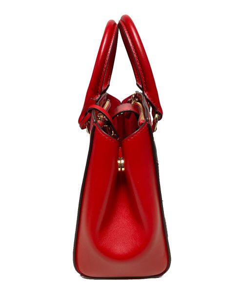 MICHAEL KORS（マイケル・コース）MICHAEL KORS (マイケルコース) 2WAYレザーショルダーバッグ レッドの古着・服飾アイテム