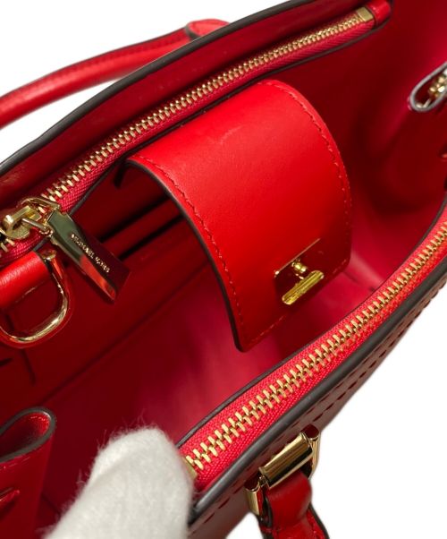 MICHAEL KORS（マイケル・コース）MICHAEL KORS (マイケルコース) 2WAYレザーショルダーバッグ レッドの古着・服飾アイテム