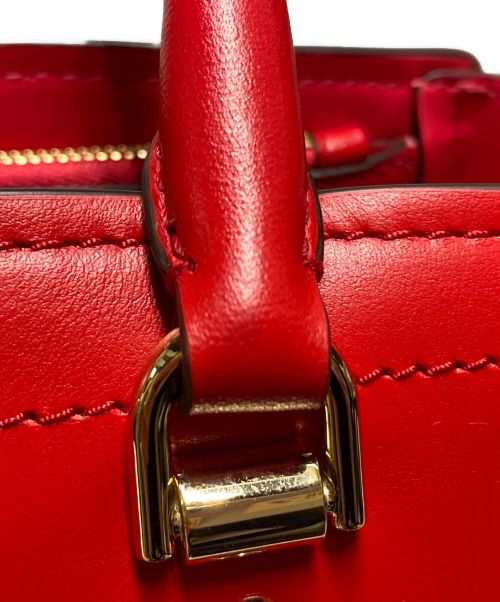 MICHAEL KORS（マイケル・コース）MICHAEL KORS (マイケルコース) 2WAYレザーショルダーバッグ レッドの古着・服飾アイテム